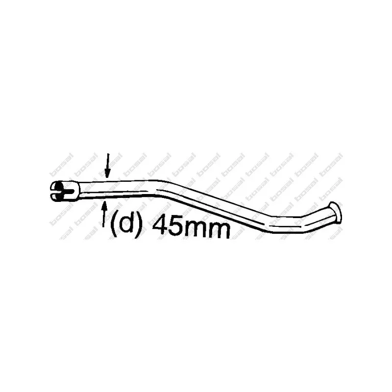 Tube de réparation, catalyseur BOSAL 889-143
