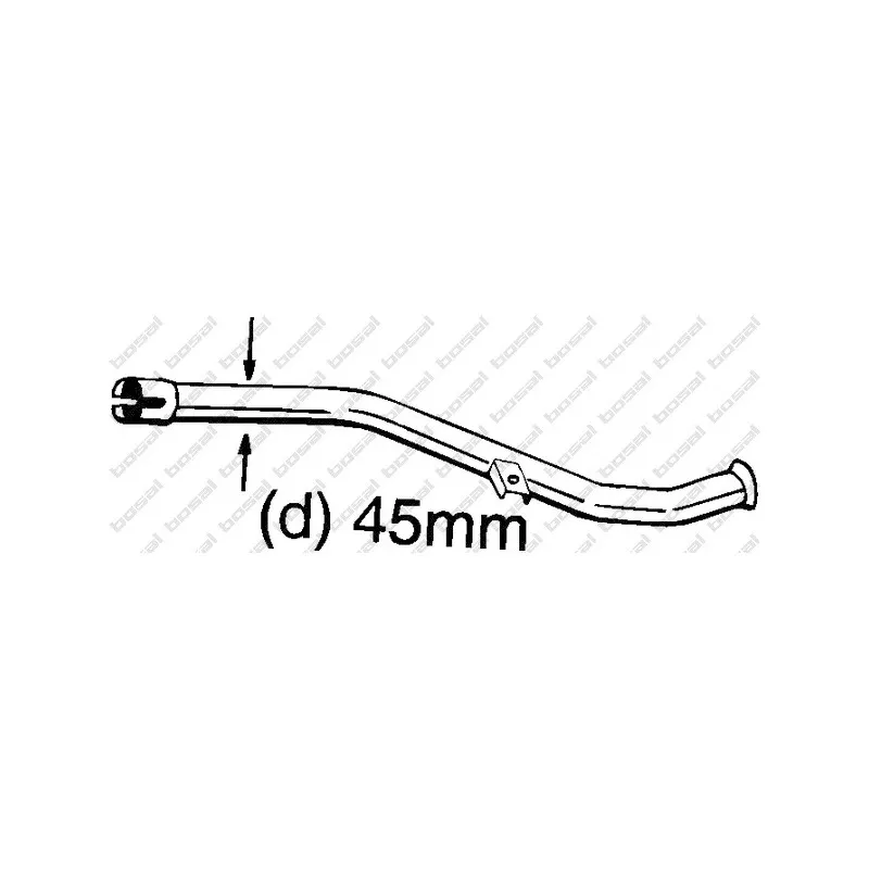 Tube de réparation, catalyseur BOSAL 889-157