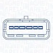 Moteur électrique, lève-vitre avant gauche MAGNETI MARELLI 350103174500 - Visuel 2