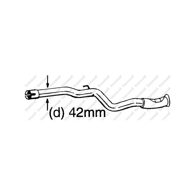 Tube de réparation, catalyseur BOSAL 889-159