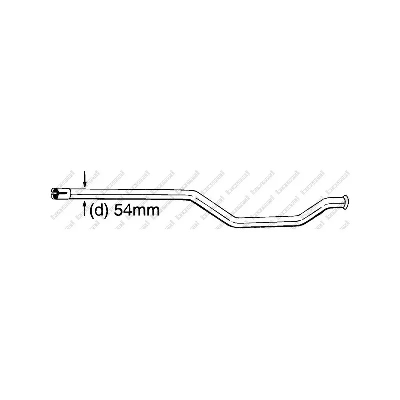 Tube de réparation, catalyseur BOSAL 889-171