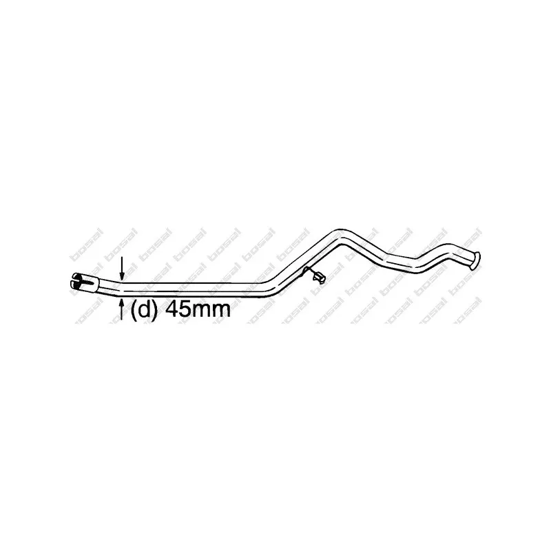 Tube de réparation, catalyseur BOSAL 889-503