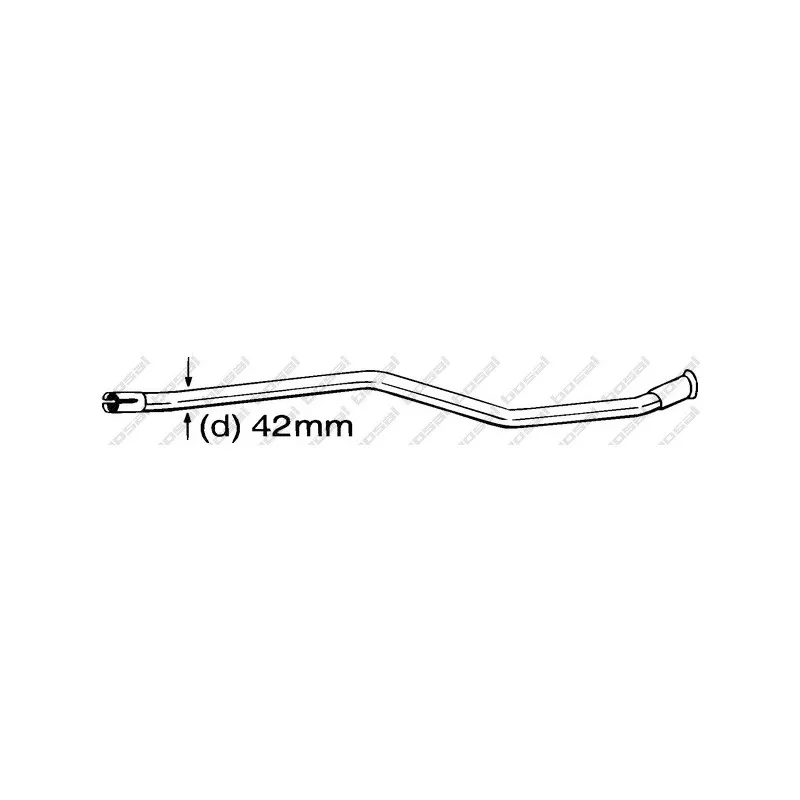 Tube de réparation, catalyseur BOSAL 889-533