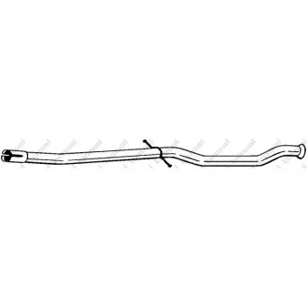 Tube de réparation, catalyseur BOSAL 889-537