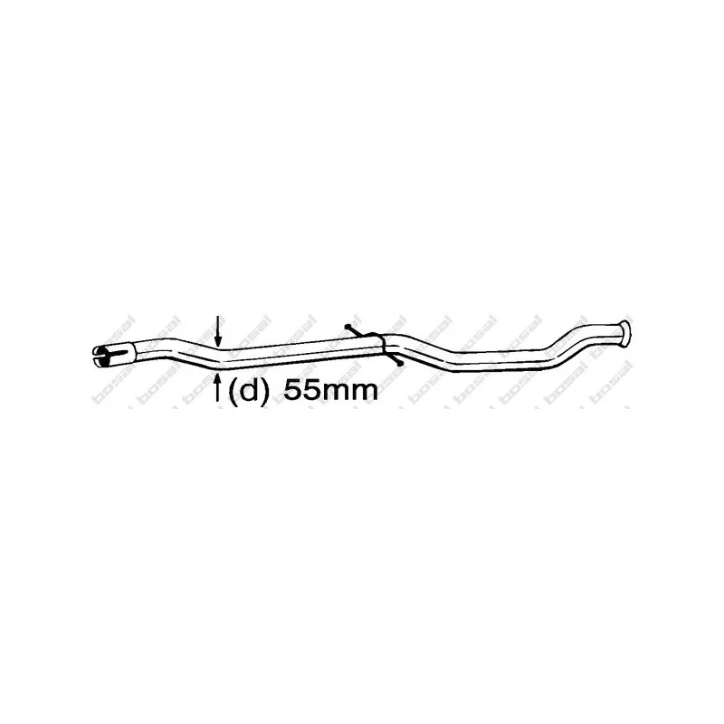 Tube de réparation, catalyseur BOSAL 889-545