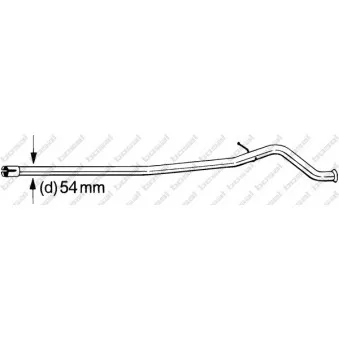 Tube de réparation, catalyseur BOSAL 889-631