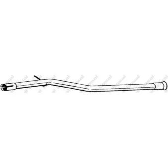 Tube de réparation, catalyseur BOSAL 889-869