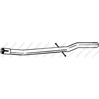 Tube de réparation, catalyseur BOSAL 889-949