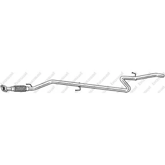 Tuyau d'échappement BOSAL 975-381