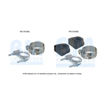 Kit d'assemblage, filtre à particules/ à suie BM CATALYSTS FK11016