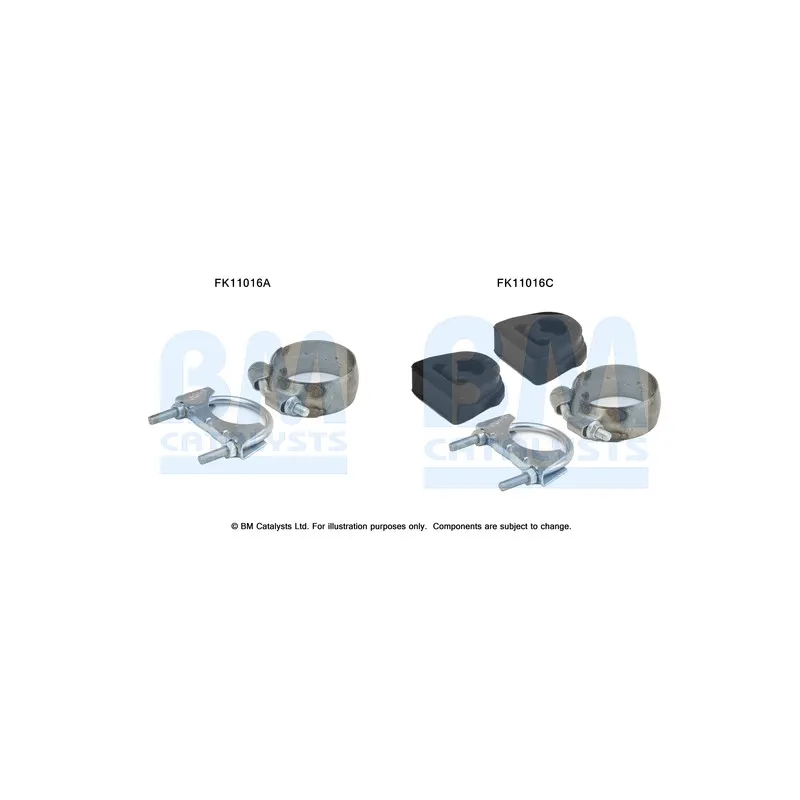Kit d'assemblage, filtre à particules/ à suie BM CATALYSTS FK11016