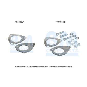 Kit d'assemblage, filtre à particules/ à suie BM CATALYSTS FK11032