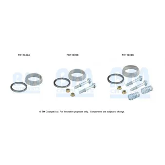 Kit d'assemblage, filtre à particules/ à suie BM CATALYSTS FK11049