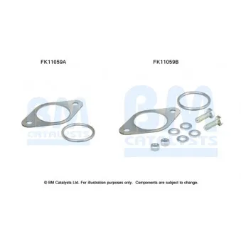 Kit d'assemblage, filtre à particules/ à suie BM CATALYSTS FK11059