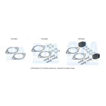 Kit d'assemblage, filtre à particules/ à suie BM CATALYSTS FK11091