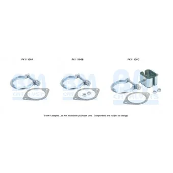 Kit d'assemblage, filtre à particules/ à suie BM CATALYSTS FK11106