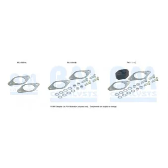 Kit d'assemblage, filtre à particules/ à suie BM CATALYSTS FK11111