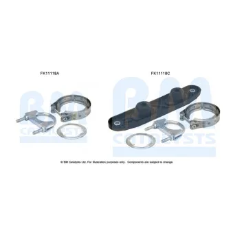 Kit d'assemblage, filtre à particules/ à suie BM CATALYSTS FK11118