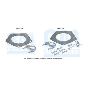 Kit d'assemblage, filtre à particules/ à suie BM CATALYSTS FK11130