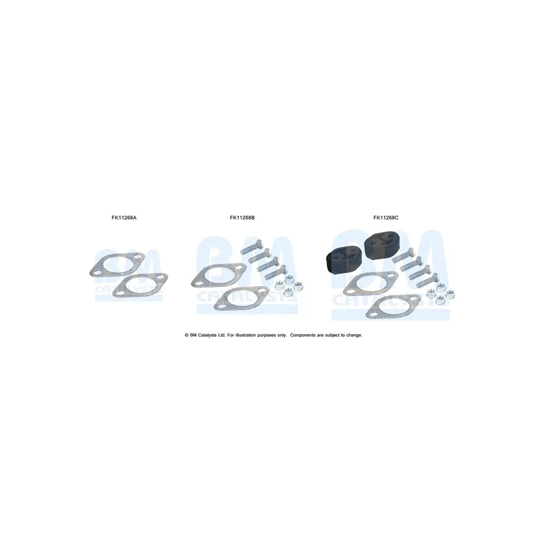 Kit d'assemblage, filtre à particules/ à suie BM CATALYSTS FK11268