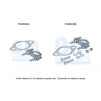 Kit d'assemblage, tuyau d'échappement BM CATALYSTS FK50025