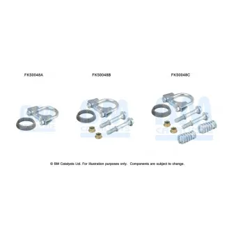 Kit d'assemblage, tuyau d'échappement BM CATALYSTS