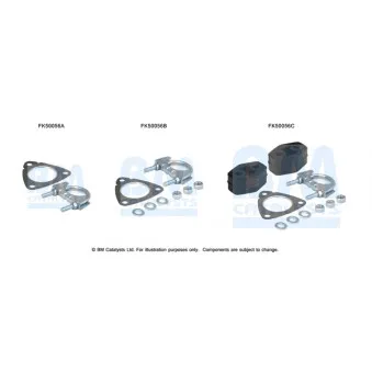 Kit d'assemblage, tuyau d'échappement BM CATALYSTS FK50056