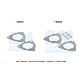 Kit d'assemblage, tuyau d'échappement BM CATALYSTS FK50096