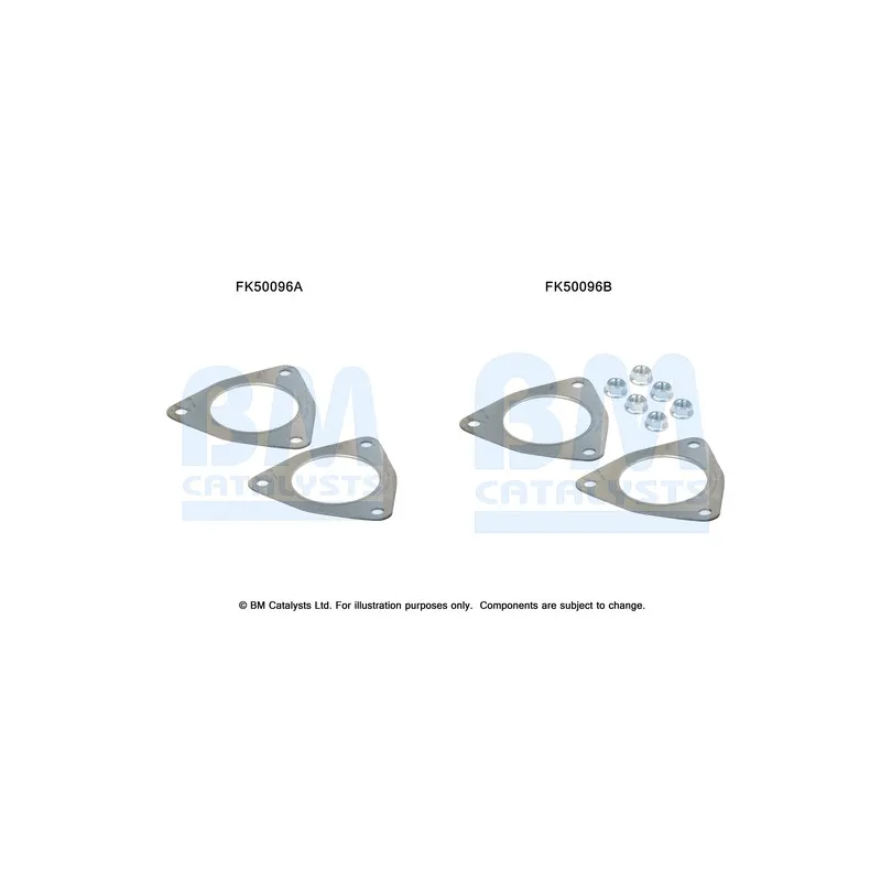 Kit d'assemblage, tuyau d'échappement BM CATALYSTS FK50096