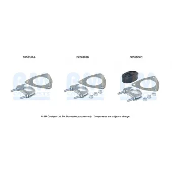 Kit d'assemblage, tuyau d'échappement BM CATALYSTS FK50108