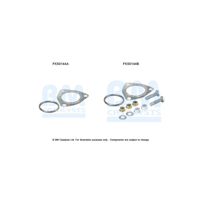 Kit d'assemblage, tuyau d'échappement BM CATALYSTS FK50144