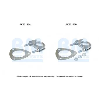 Kit d'assemblage, tuyau d'échappement BM CATALYSTS FK50155