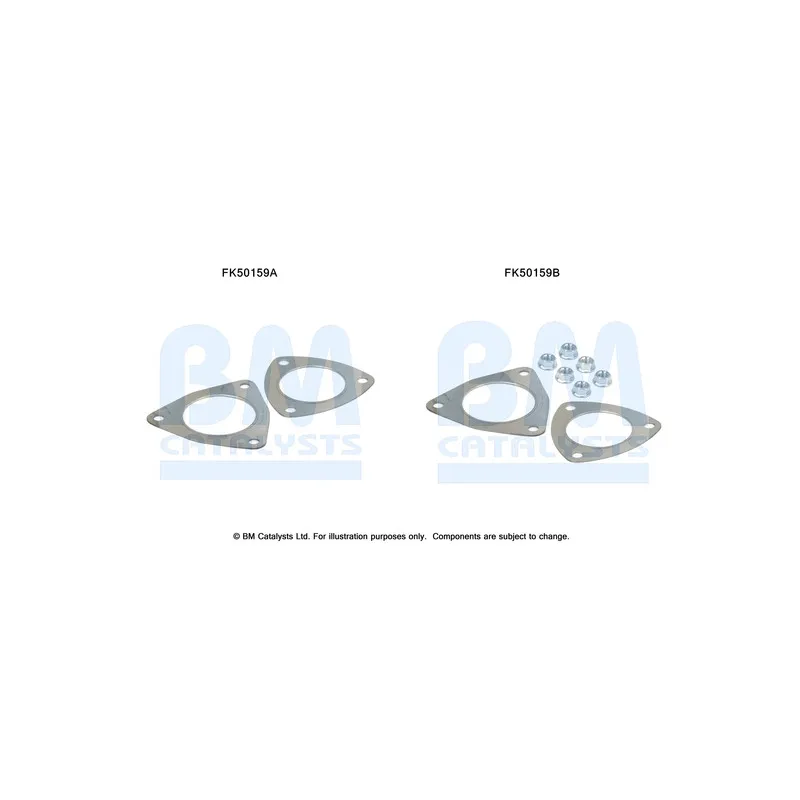Kit d'assemblage, tuyau d'échappement BM CATALYSTS FK50159