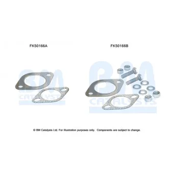 Kit d'assemblage, tuyau d'échappement BM CATALYSTS FK50166