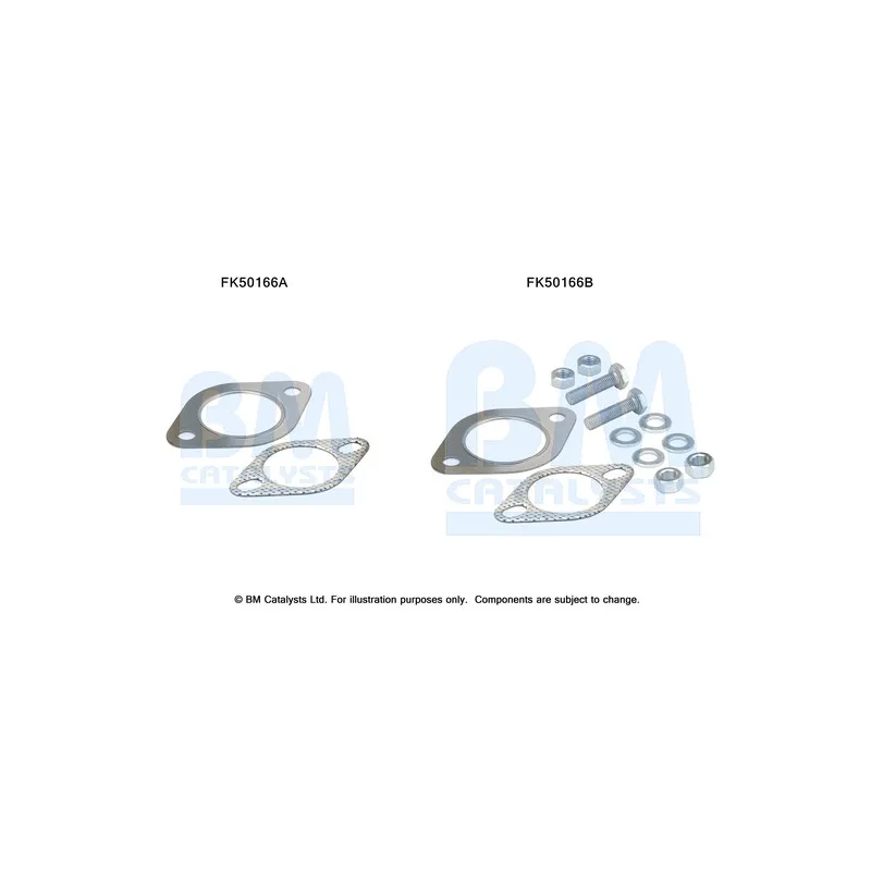 Kit d'assemblage, tuyau d'échappement BM CATALYSTS FK50166