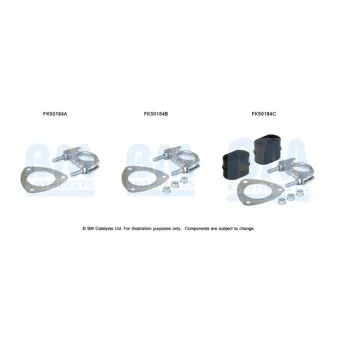 Kit d'assemblage, tuyau d'échappement BM CATALYSTS FK50184