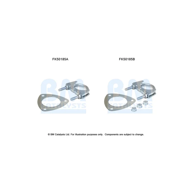 Kit d'assemblage, tuyau d'échappement BM CATALYSTS FK50185