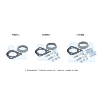 Kit d'assemblage, tuyau d'échappement BM CATALYSTS FK50186