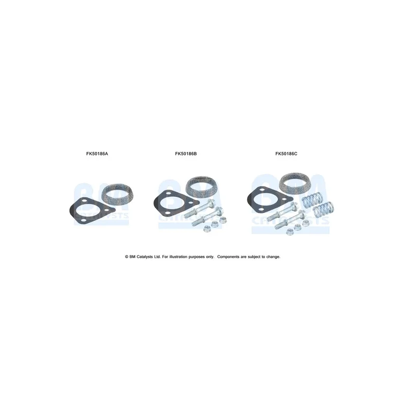Kit d'assemblage, tuyau d'échappement BM CATALYSTS FK50186