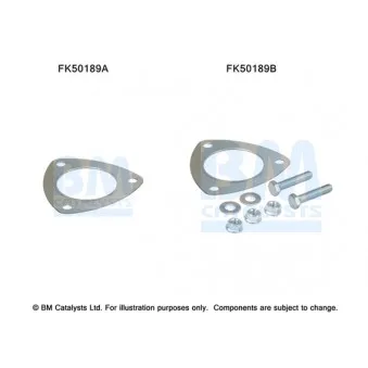 Kit d'assemblage, tuyau d'échappement BM CATALYSTS FK50189