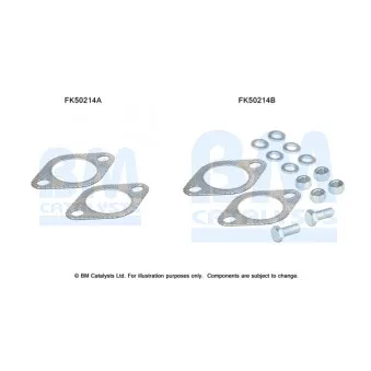Kit d'assemblage, tuyau d'échappement BM CATALYSTS FK50214