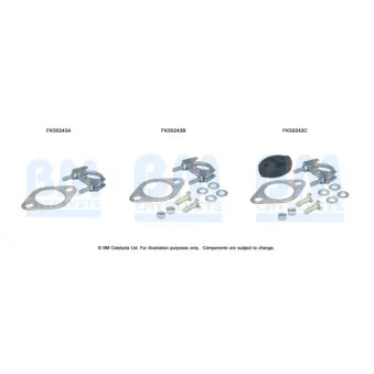 Kit d'assemblage, tuyau d'échappement BM CATALYSTS FK50243