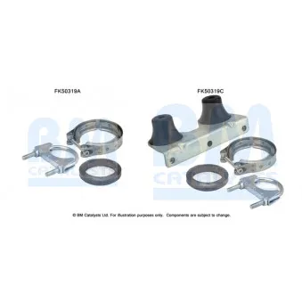 Kit d'assemblage, tuyau d'échappement BM CATALYSTS FK50319