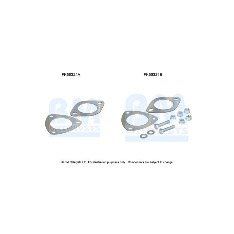 Kit d'assemblage, tuyau d'échappement BM CATALYSTS FK50324