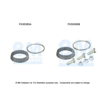 Kit d'assemblage, tuyau d'échappement BM CATALYSTS FK50365