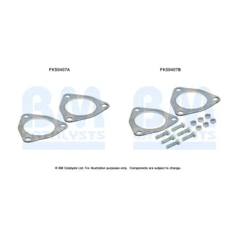 Kit d'assemblage, tuyau d'échappement BM CATALYSTS FK50407