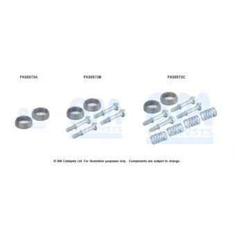 Kit d'assemblage, tuyau d'échappement BM CATALYSTS FK50573