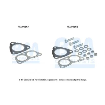 Kit d'assemblage, tuyau d'échappement BM CATALYSTS FK70066