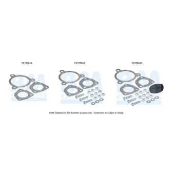 Kit d'assemblage, tuyau d'échappement BM CATALYSTS FK70564