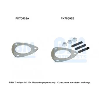 Kit d'assemblage, tuyau d'échappement BM CATALYSTS FK70602
